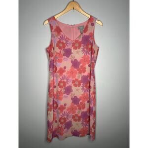 Old Navy Collection Women's Vintage Pale Floral Print Sheath‎ Dress Size 10